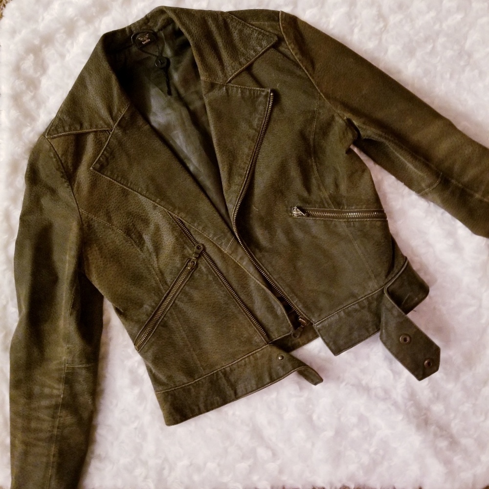 💋SOLD💋Leather Motorcycle Jacket